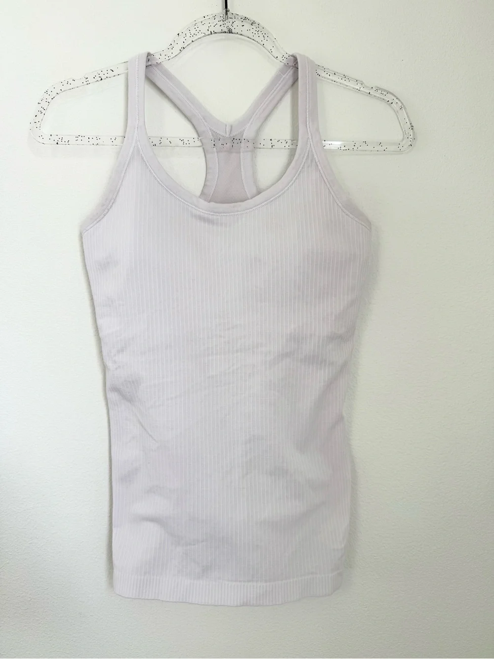 Lululemon‎ Ribbed Ebb to Street Tank Top Flush Off White W1AX1S Size 6